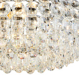 Coniston 8 Light Ring Crystal Semi-Flush Ceiling Light - Polished Chrome
