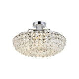 Coniston 8 Light Ring Crystal Semi-Flush Ceiling Light - Polished Chrome