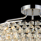 Coniston 15 Light Ring Crystal Semi-Flush Ceiling Light - Polished Chrome