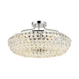 Coniston 15 Light Ring Crystal Semi-Flush Ceiling Light - Polished Chrome