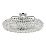 Coniston 18 Light Ring Crystal Semi-Flush Ceiling Light - Polished Chrome