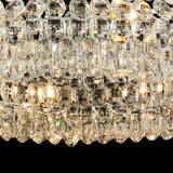 Coniston 18 Light Ring Crystal Semi-Flush Ceiling Light - Polished Chrome