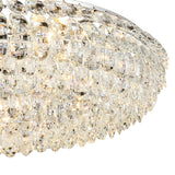 Coniston 18 Light Ring Crystal Semi-Flush Ceiling Light - Polished Chrome