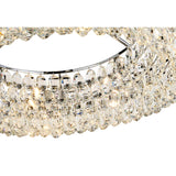 Coniston 18 Light Ring Crystal Semi-Flush Ceiling Light - Polished Chrome