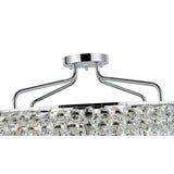 Coniston 18 Light Ring Crystal Semi-Flush Ceiling Light - Polished Chrome