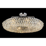 Coniston 18 Light Ring Crystal Semi-Flush Ceiling Light - Polished Chrome