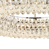 Coniston 4 Light Ring Crystal Semi-Flush Ceiling Light - Polished Chrome