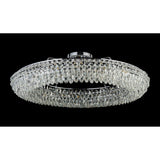Coniston 6 Light Ring Crystal Semi-Flush Ceiling Light - Polished Chrome