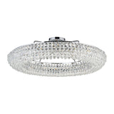 Coniston 6 Light Ring Crystal Semi-Flush Ceiling Light - Polished Chrome