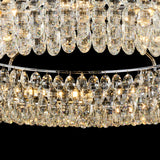 Coniston 6 Light Ring Crystal Semi-Flush Ceiling Light - Polished Chrome