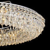 Coniston 6 Light Ring Crystal Semi-Flush Ceiling Light - Polished Chrome