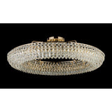 Coniston 6 Light Ring Crystal Semi-Flush Ceiling Light - French Gold