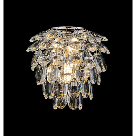 Coniston 2 Light Bathroom Crystal Wall Light - Chrome