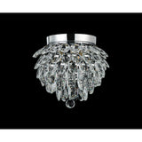 Coniston 3 Light Bathroom Crystal Flush Ceiling Light - Polished Chrome