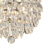 Coniston 5 Light Bathroom Crystal Flush Ceiling Light - Polished Chrome