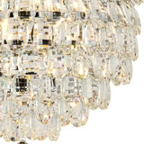 Coniston 8 Light Bathroom Crystal Flush Ceiling Light - Polished Chrome