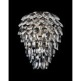 Coniston 4 Light Bathroom Crystal Wall Light - Brass