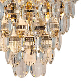 Coniston 4 Light Bathroom Crystal Wall Light - Gold