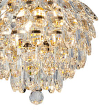Coniston 3 Light Bathroom Crystal Flush Ceiling Light - French Gold