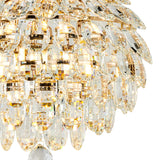 Coniston 5 Light Bathroom Crystal Flush Ceiling Light - French Gold
