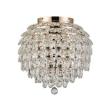 Coniston 8 Light Bathroom Crystal Flush Ceiling Light - French Gold