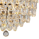 Coniston 8 Light Bathroom Crystal Flush Ceiling Light - French Gold