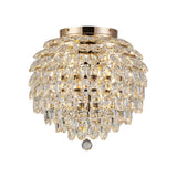 Coniston 8 Light Bathroom Crystal Flush Ceiling Light - French Gold
