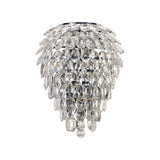 Coniston 6 Light Bathroom Crystal Wall Light - Chrome