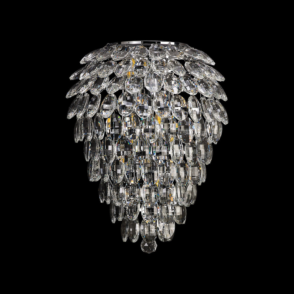 Coniston 6 Light Bathroom Crystal Wall Light - Chrome