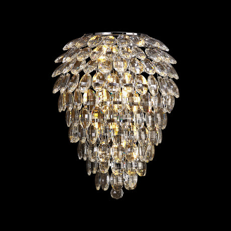 Coniston 6 Light Bathroom Crystal Wall Light - Chrome