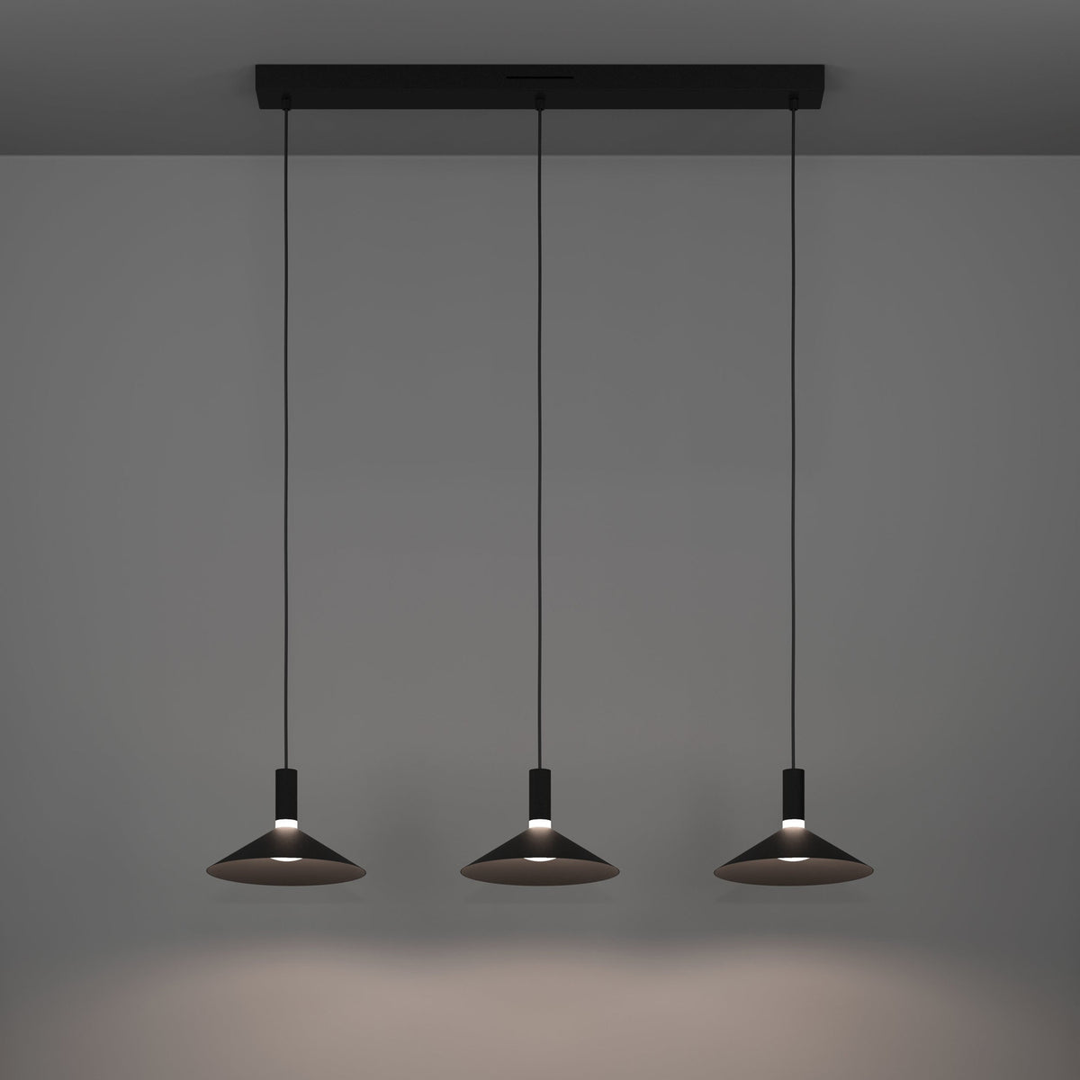 Conomavilla Smart Colour Changing Linear Pendant Light - Black