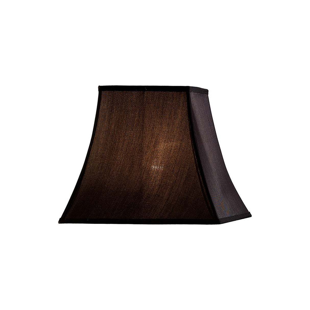 Contessa Small Square Lampshade - Black, 13/25.5cm x 23cm