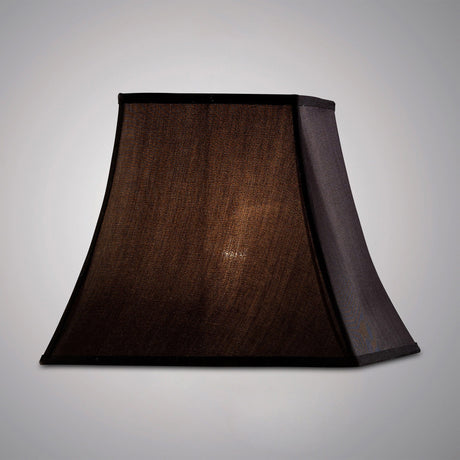 Contessa Large Square Lampshade - Black, 19/35.5cm x 30cm