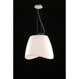 Cool 3 Light Outdoor Glass Pendant Light – Matt White & Opal White