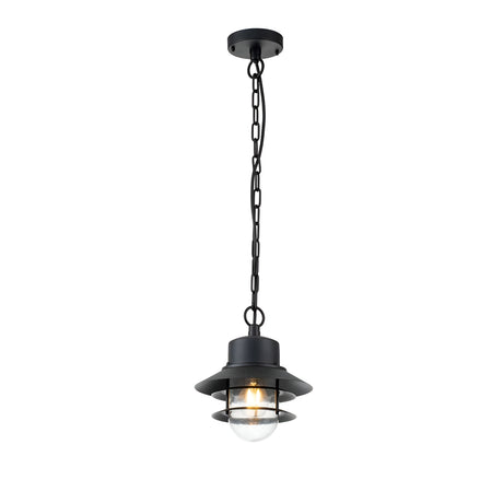 Copenhagen 1 Light Chain Lantern - Black