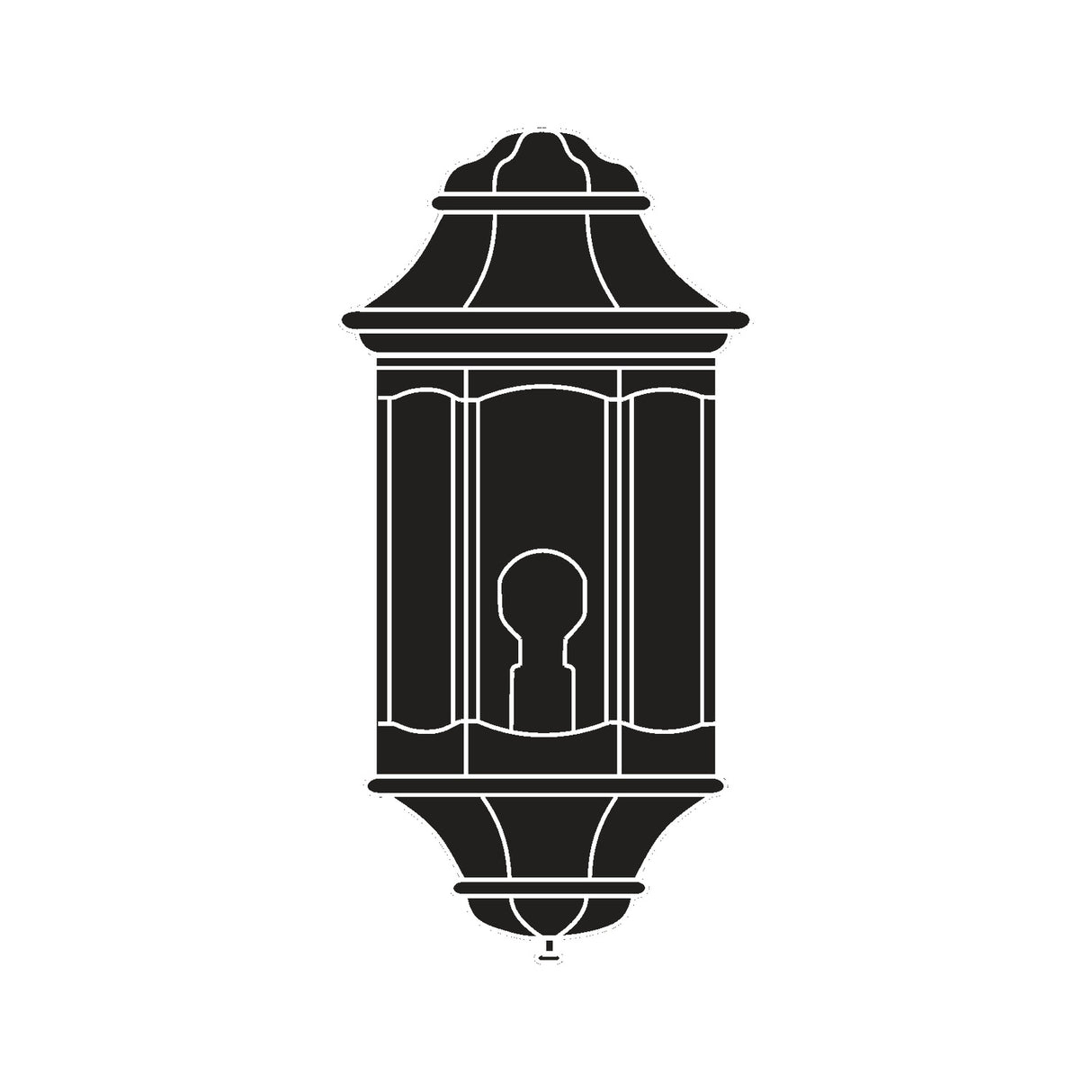 Corbel Cast Aluminium Outdoor Half Lantern Wall Light