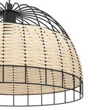 Corbena Rattan Pendant Light 50cm - Black