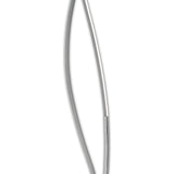 Close-up of the Corinto Dimmable LED Floor Lamp 30W 3000K in chrome, featuring a sleek, modern metallic finish with minimalist curves—ideal for enhancing contemporary interior lighting schemes.