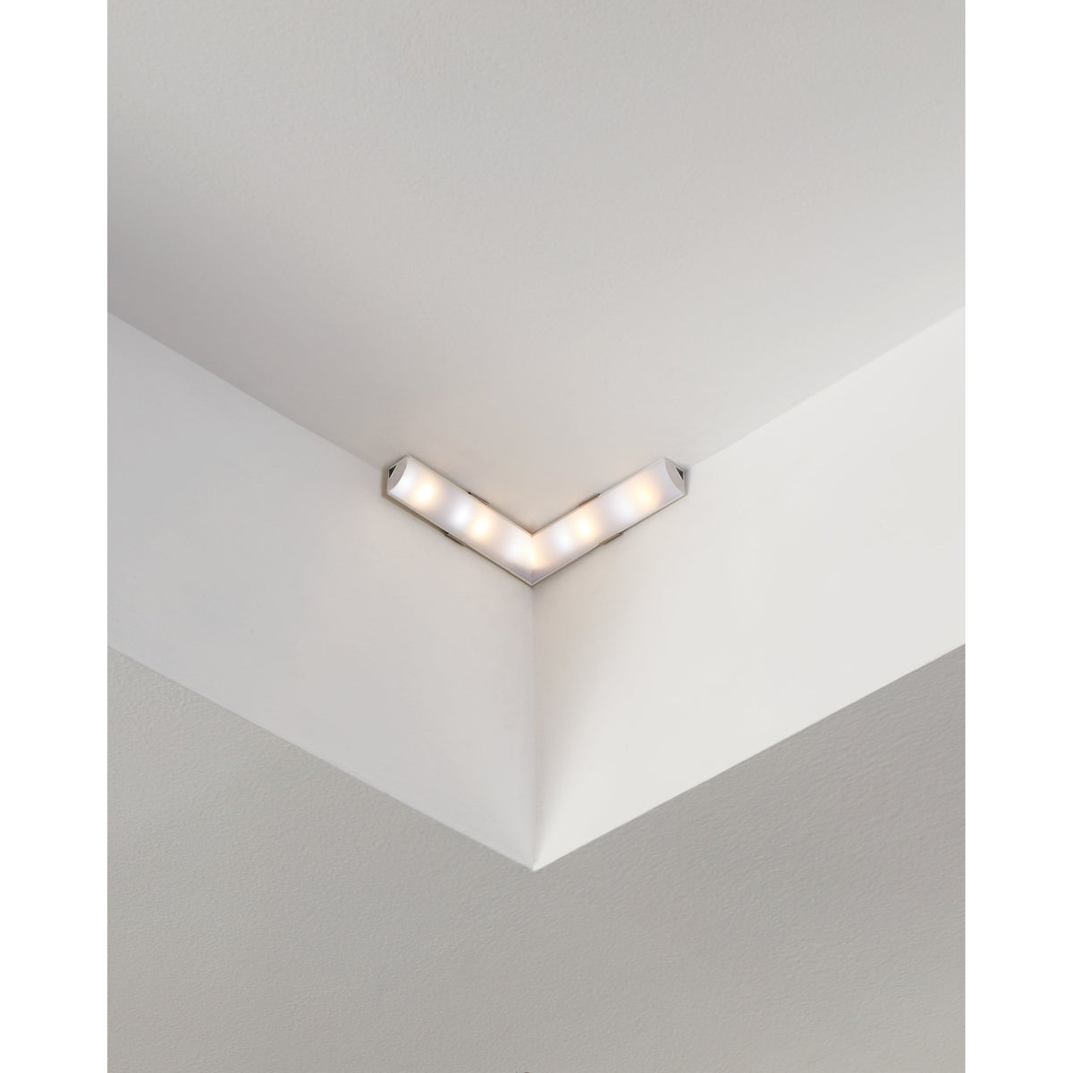 Corner Profile 1 Left Connector - White