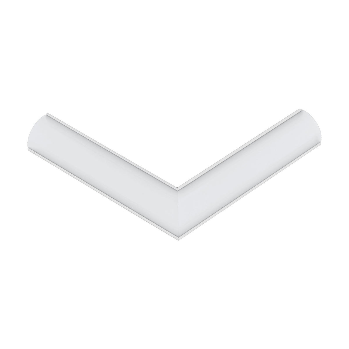 Corner Profile 1 Right Connector - White