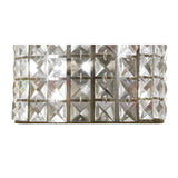 Cortina 2 Light Crystal Wall Light - Antique Brass