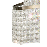 Cortina 58cm Telescopic 8 Light Crystal Chandelier - Antique Brass