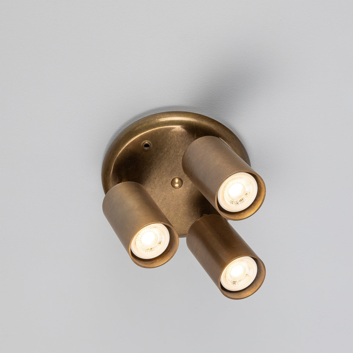 Corvessa Brass 3 Light Ceiling Spotlight