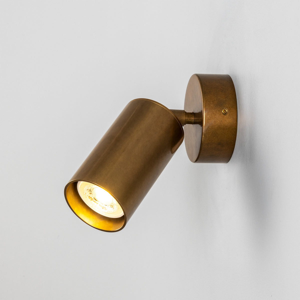 Corvessa Brass Wall Spotlight