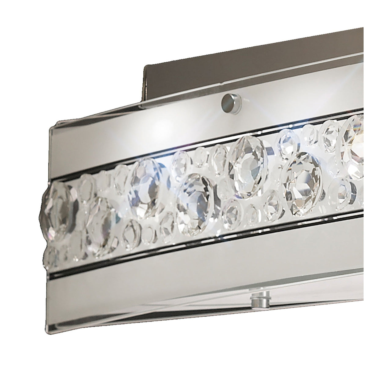 Cosmic 5 Light Glass/Crystal Linear Suspension Light - Chrome