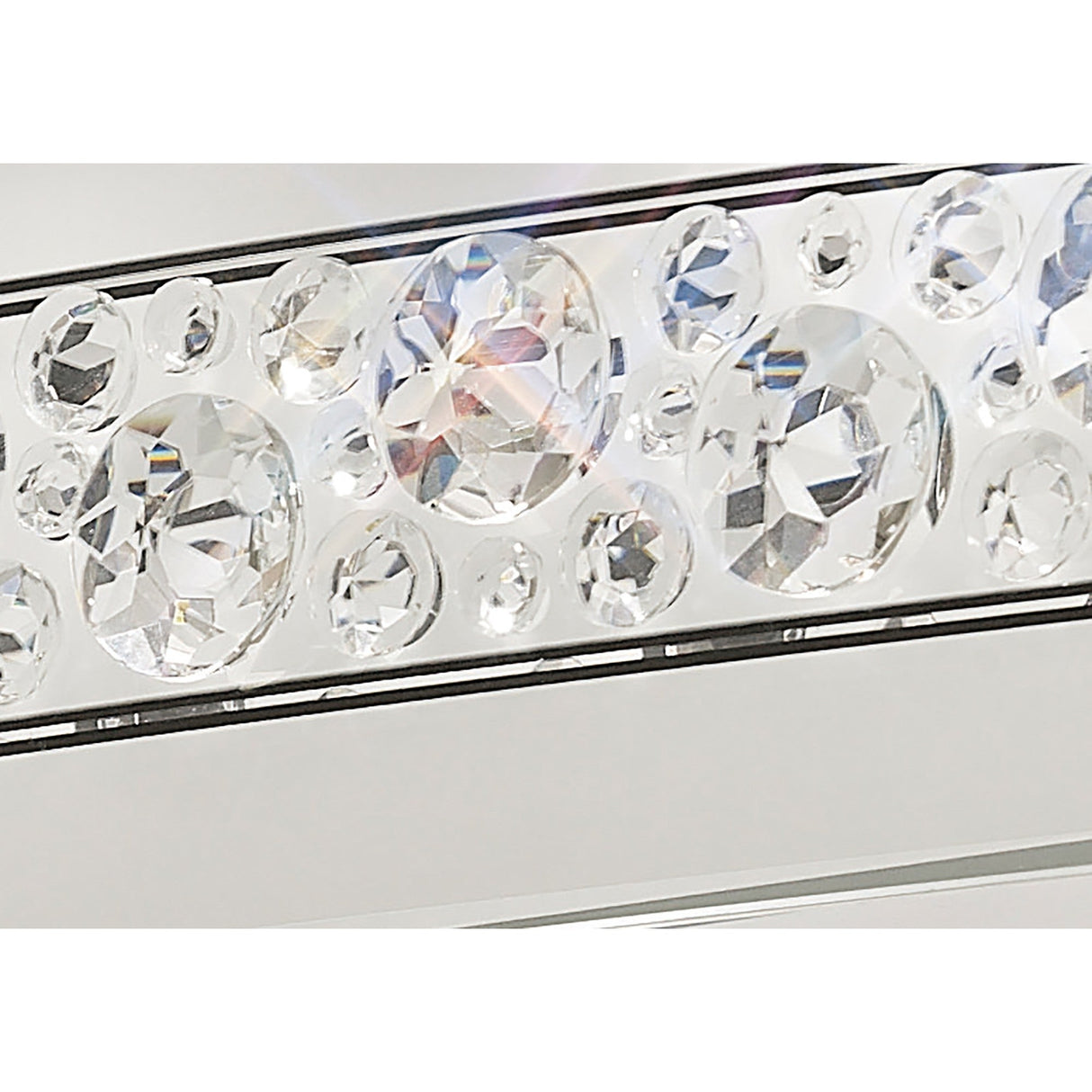Cosmic 5 Light Glass/Crystal Linear Suspension Light - Chrome