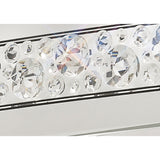 Cosmic 5 Light Glass/Crystal Linear Suspension Light - Chrome