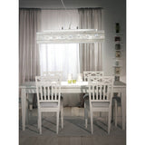 Cosmic 5 Light Glass/Crystal Linear Suspension Light - Chrome