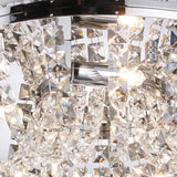 Cosmos 5 Light Crystal Flush Ceiling Light - Polished Chrome