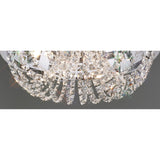 Cosmos 5 Light Crystal Flush Ceiling Light - Polished Chrome